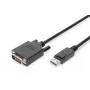 ASM AK-340301-030-S Cabo ASSMANN Displayport 1.1a com bloqueio Type DP/DVI-D (24+1) M/M preto 3m