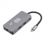 Adaptador Hub TB USB-C (7-em-1) HDMI USB SD/TF RJ45 (2500 Mbit/s) PD