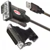Cabo série UNITEK Y-105A preto 1,5 m USB Type-A DB-9