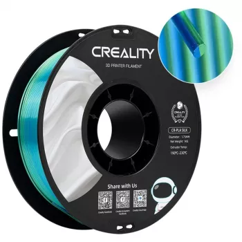 Filamento Creality SILK azul-verde 1,75 mm 1 kg bobina para impressão 3D