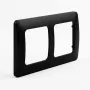 BUSCH JAEGER BJ 1722-915 Moldura de cobertura 2 módulos preto mate - Busch-balance SI (2CKA001725A1569)