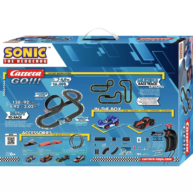 Pista de corrida CARRERA GO Sonic 4,9 m 20062566