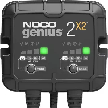 Carregador de bateria NOCO GENIUS2X2 4A 2 saídas, 4A total, duas saídas independentes