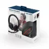 Headset gaming com fios GEMBIRD MHS-03-BKRD — binaural, circum-aural, 3,5 mm, cabo de 1,8 m, vermelho/preto