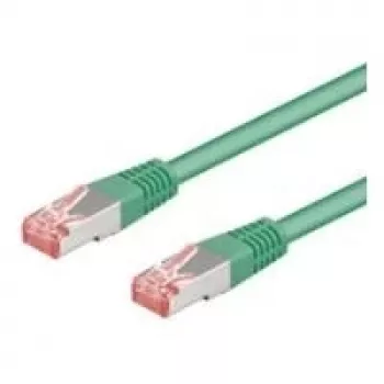 Cabo patch Wentronic Goobay CAT 6, S/FTP (PiMF), verde, 30 m - LSZH sem halogéneos, cobre (68297)