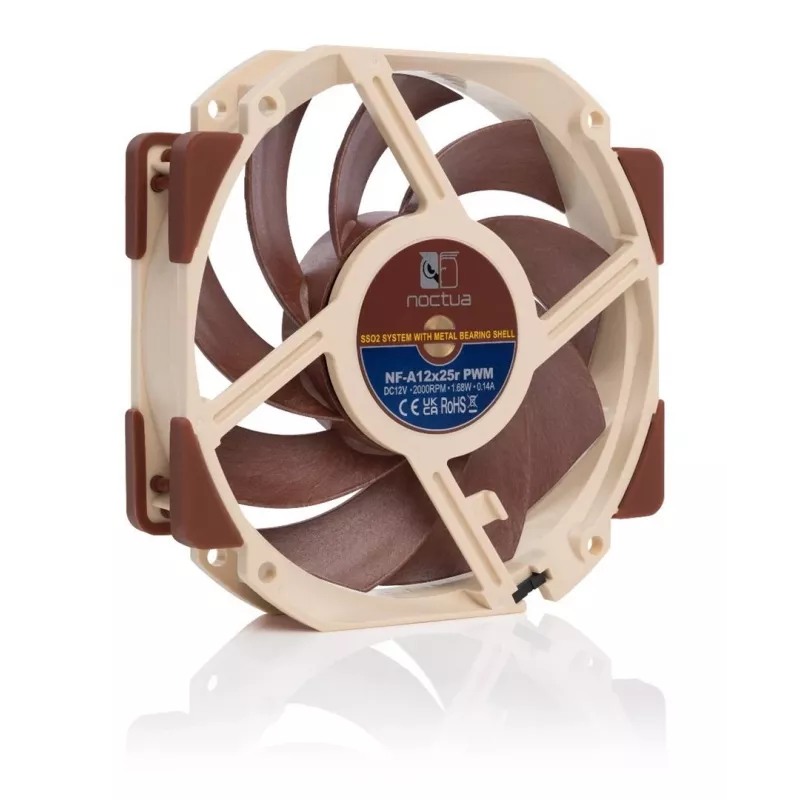 Ventoinha Noctua NF-A12X25R PWM 12 cm bege castanho 2000 RPM 102,1 m³/h