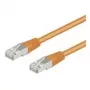 Wentronic Goobay CAT 5e cabo patch, F/UTP, laranja, 0,25 m - mistura de cobre CCA (93455)