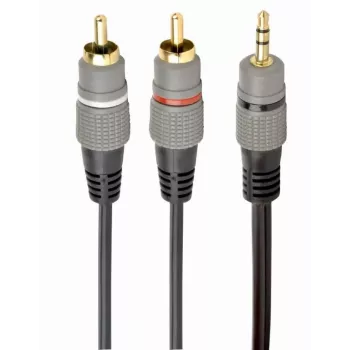 CABO ÁUDIO 3.5MM PARA 2RCA 2.5M/GOLD CCA-352-2.5M GEMBIRD