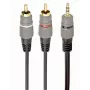 CABO ÁUDIO 3.5MM PARA 2RCA 2.5M/GOLD CCA-352-2.5M GEMBIRD