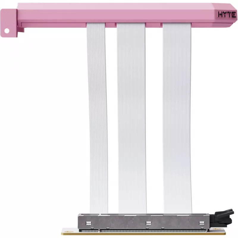 Cabo riser PCIe 5.0 Hyper HYTE ACC-HYTE-PCIE50-SM, 20 cm, rosa/branco