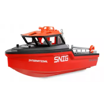 Barco de salvamento Amewi 26117 — propulsão jato Brushless, 320 mm, preto/vermelho