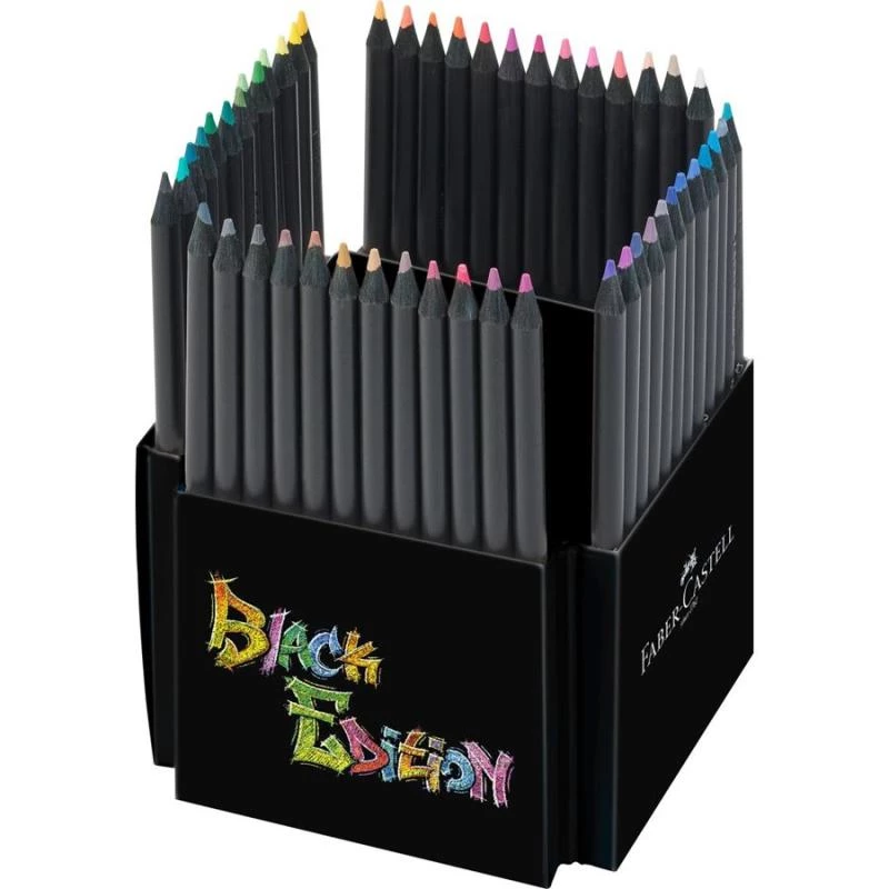 Lápis de cor Faber-Castell 116450, conjunto multicolor, 50 unidades, mina macia, caixa de cartão