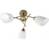 Lustre de suspensão clássico Activejet NIKITA pátina triplo 3xE27 para sala de estar