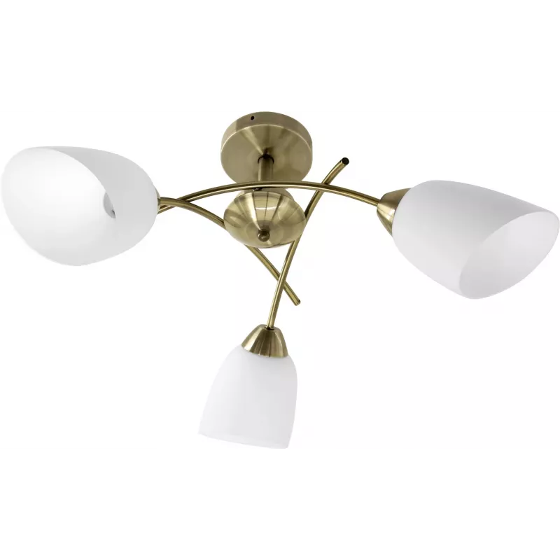 Lustre de suspensão clássico Activejet NIKITA pátina triplo 3xE27 para sala de estar