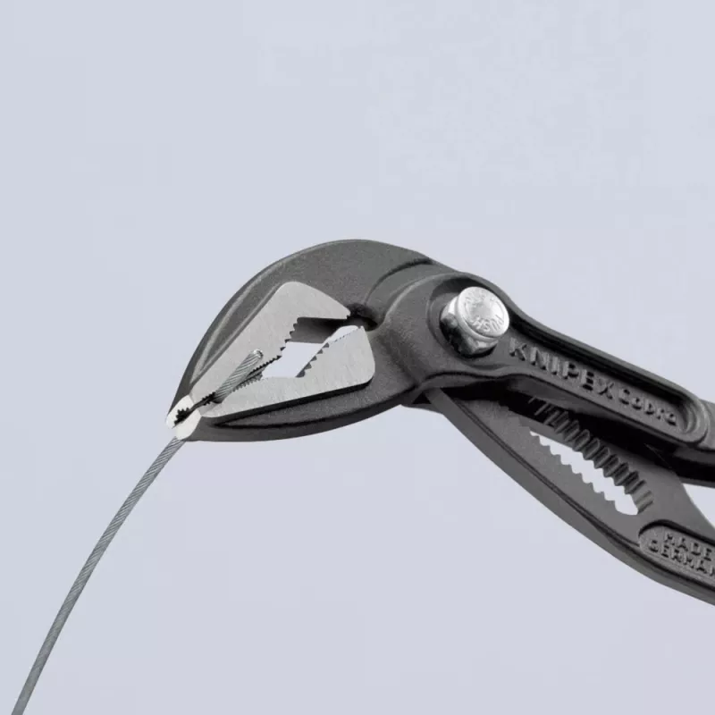 Alicate de bomba de água Knipex Cobra ES 87 51 180 SB – mandíbulas ajustáveis 0–45 mm