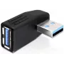 Adaptador USB 3.0 M/F Delock 65342 preto