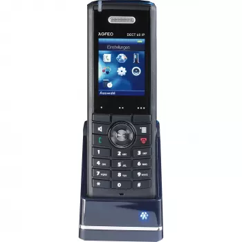 AGFEO DECT 60 IP - Telefone adicional sem fios - DECT - preto