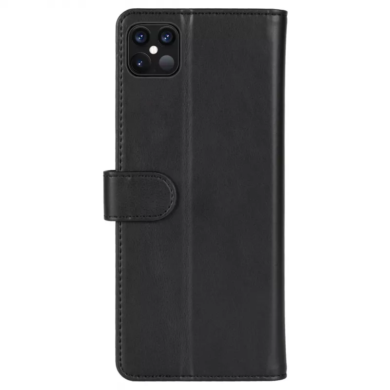 Carteira para telefone Krusell para Apple iPhone 12 Pro Max – preto, estojo folio com compartimento para cartões