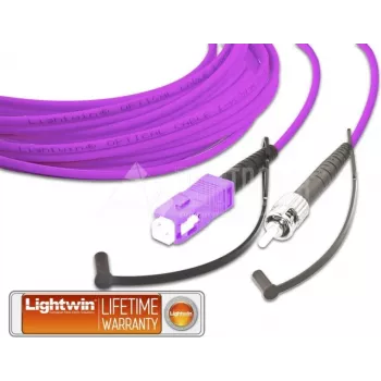 Lightwin cabo de patch de fibra ótica simplex de alta qualidade, MM OM4, SC – ST (LSP-50 SC-ST 2.0 OM4)