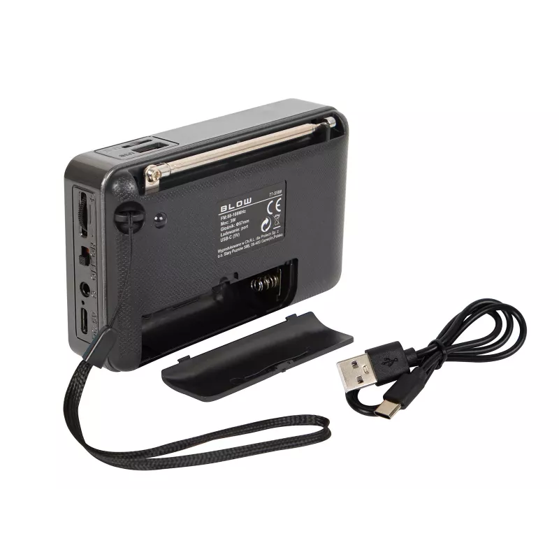 Rádio analógico portátil AM/FM Bluetooth BLOW RA18 com sintonizador FM e conectividade Bluetooth