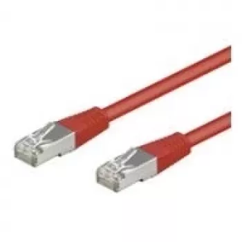 Cabo de rede Wentronic Goobay CAT 5e, SF/UTP, vermelho, 20 m - mistura de cobre CCA (68039)