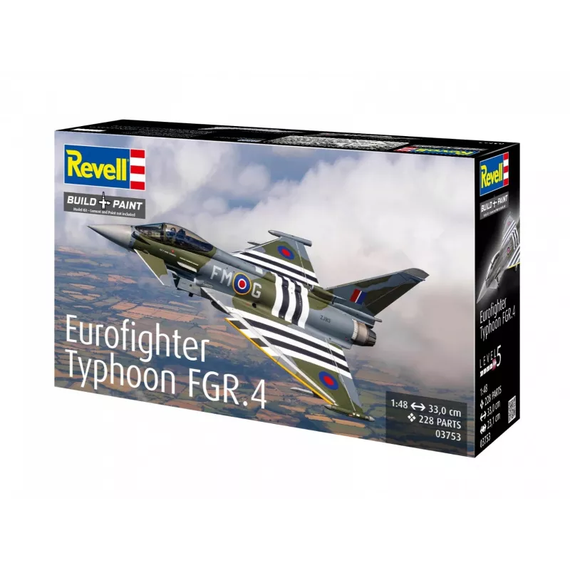 REVELL Eurofighter Typhoon FGR.4 1:48 kit de modelo em plástico