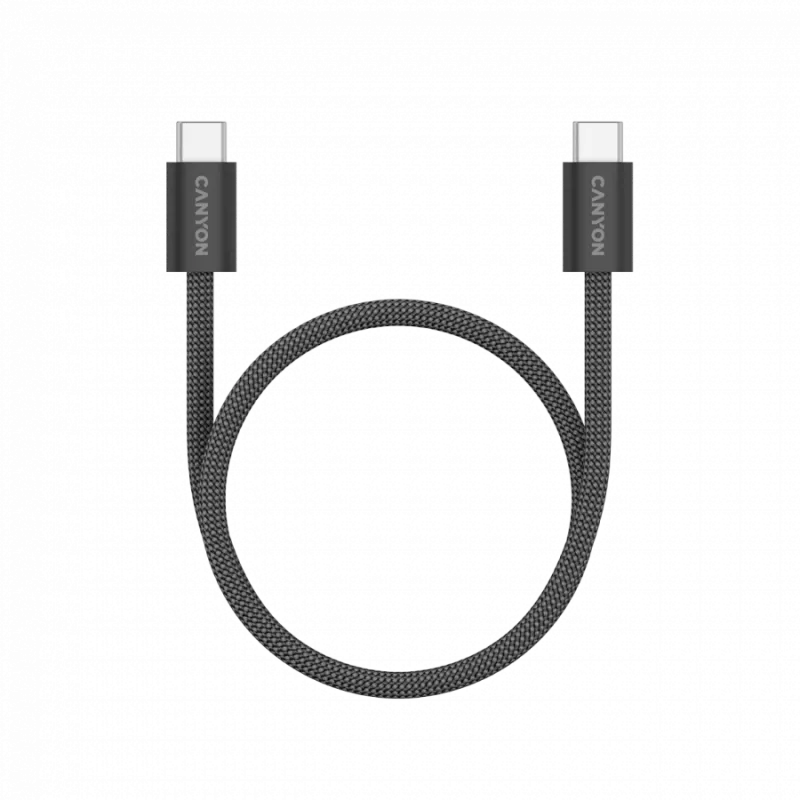 Cabo CANYON OnWire 60MG C-C 60W magnético entrançado 1m Preto