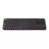 Logitech Wireless Touch Keyboard K400 Plus - Teclado - com touchpad - sem fios - 2,4 GHz - Bélgica - Preto