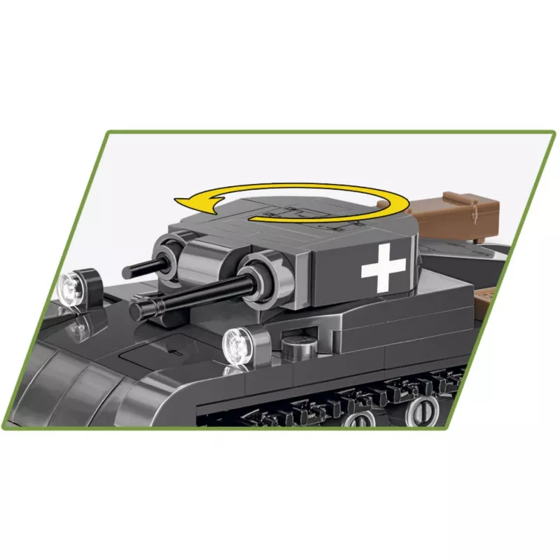 Conjunto de construção Cobi Panzer II Ausf. A — 250 peças, preto