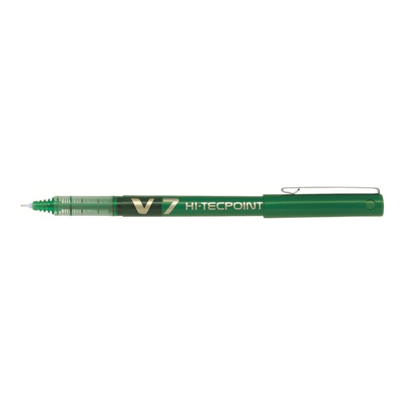 Caneta de haste Pilot Hi-Tecpoint V7 Verde cor de escrita Verde