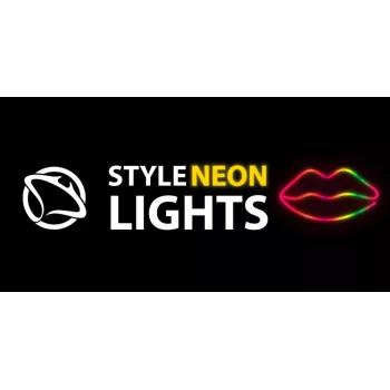 Luzes de néon MANTA SNL61RGB LIPS RGB letreiro decorativo com mudança de cor, modelo SNL61RGB