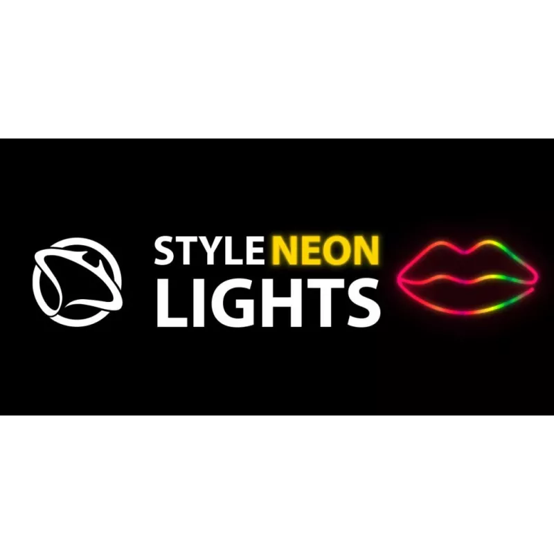 Luzes de néon MANTA SNL61RGB LIPS RGB letreiro decorativo com mudança de cor, modelo SNL61RGB