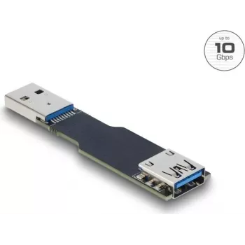 Cabo alterador de género DELOCK 67419 — USB Type-A para Type-A, preto