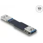 Cabo alterador de género DELOCK 67419 — USB Type-A para Type-A, preto