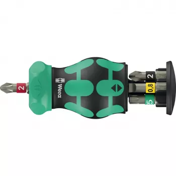 Suporte de bits para chave de fendas Wera Kraftform Kompakt Stubby Magazin RA 2 6 unid.