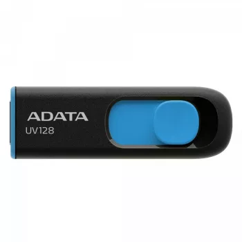 ADATA 64GB DashDrive UV128 Pen USB Type-A 3.2 Gen 1 (3.1 Gen 1) Preto, Azul