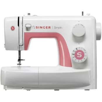 Máquina de costura automática SINGER SIMPLE 3210 — elétrica, 68 pontos, casa de botão em 4 passos, braço livre, 5,5 kg