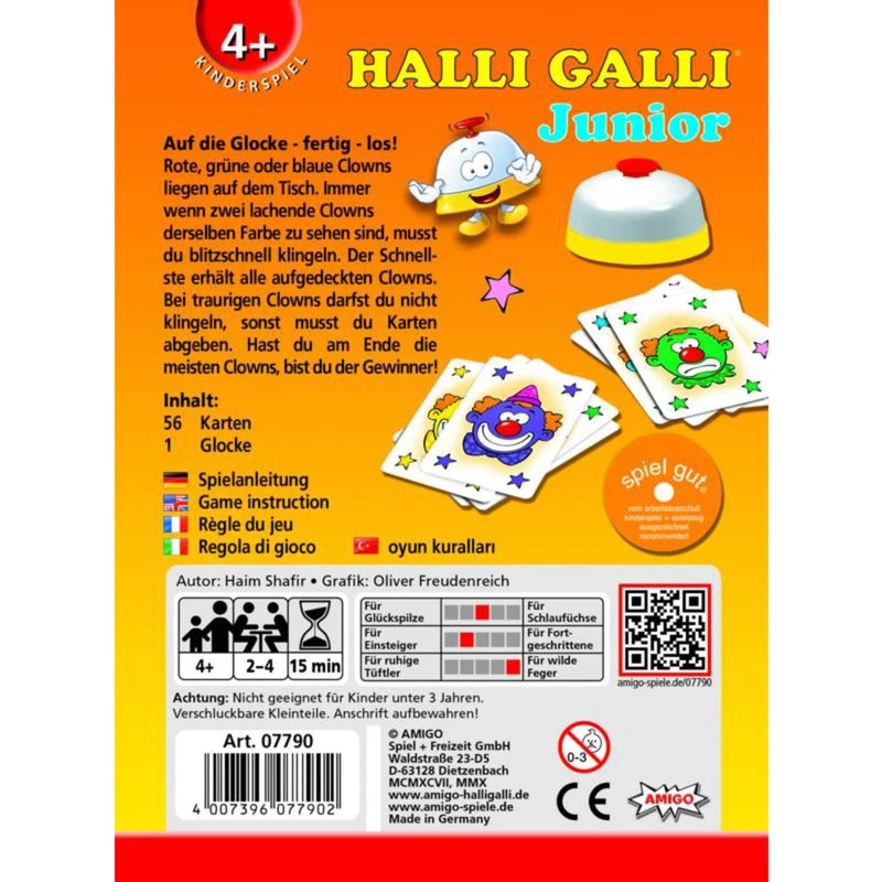 Halli Galli Junior, jogo de cartas