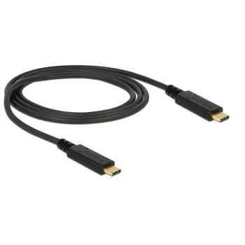 Cabo USB DeLOCK 83661 USB 3.2 Gen 2 1 m USB-C preto