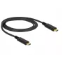 Cabo USB DeLOCK 83661 USB 3.2 Gen 2 1 m USB-C preto