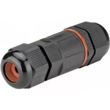 Ficha/vedação de cabo Goobay 81325 preto - laranja (81325)