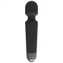 Massageador de clítoris Erolab Wand-M preto — recarregável, à prova de água