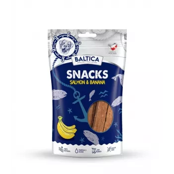 BALTICA Snacks Salmão com Bananas – Guloseimas para Cães – 80 g