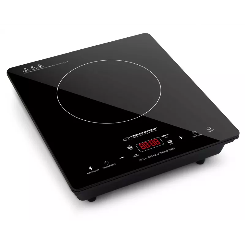 Esperanza EKH009 Placa de cozinha Preta Superfície plana 28 cm Placa de indução 1 zona(s) de cozedura