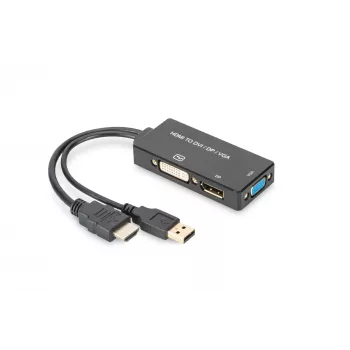 Adaptador HDMI 3 em 1 Digitus AK-330403-002-S
