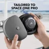 Capa para auscultadores Anker Soundcore Space One Pro com botões metálicos magnéticos, cinzento