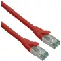 Helos Cabo patch 363754, de RJ-45 para RJ-45, Cat.6a S/FTP (cabo em bruto Cat.7), 0,15 m, vermelho