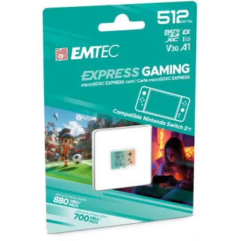 Memória flash Emtec 512GB UHS-I U3 V30 A1 EXPRESS Switch 2