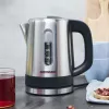 Chaleira elétrica Gastroback 1 L 1000 W preta em aço inoxidável