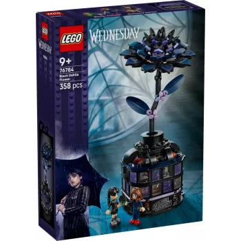 Conjunto de construção LEGO Wednesday 76784 flor dália negra — modelo decorativo, 358 peças, 9+ anos